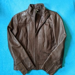 Caslon Leather Moto Biker Jacket